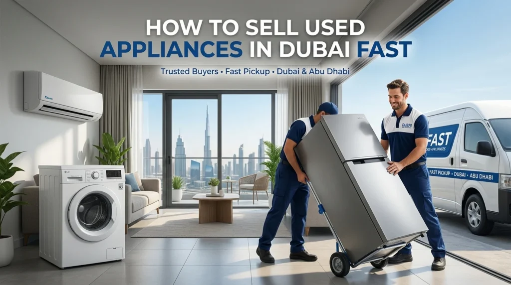 Sell used appliances in Dubai fast with quick pickup and professional buyers